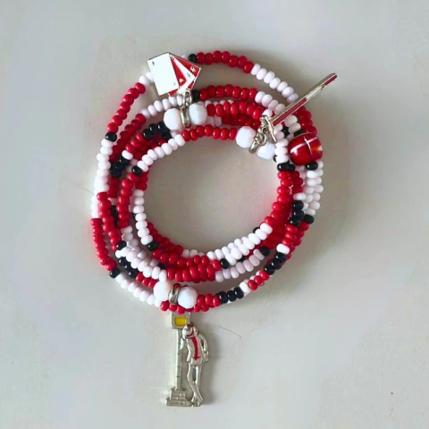 Guia Primeira Linha Seu Zé Malandragem Vermelho e Branco