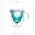 Taza de cristal con forma de pino