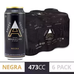 Andes Negra Lata 473 ML x 6 unidades
