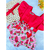 Romper Vermelho C/ Estampa na internet