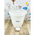 Kit Bacia + Lixeira c/ Pedal + Balde de Gatinho Branco - comprar online