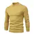 Suéter de gola alta grosso masculino, pulôver casual, monocromático, quente, na internet