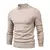 Suéter de gola alta grosso masculino, pulôver casual, monocromático, quente, na internet