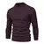 Suéter de gola alta grosso masculino, pulôver casual, monocromático, quente,