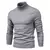 Imagem do Suéter de gola alta grosso masculino, pulôver casual, monocromático, quente,
