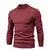 Suéter de gola alta grosso masculino, pulôver casual, monocromático, quente,