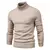 Suéter de gola alta grosso masculino, pulôver casual, monocromático, quente, na internet