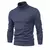 Suéter de gola alta grosso masculino, pulôver casual, monocromático, quente, - loja online