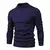 Suéter de gola alta grosso masculino, pulôver casual, monocromático, quente, - comprar online