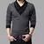 2024 marca de moda tendência fino ajuste manga longa t camisa masculina retalho - loja online