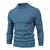 Suéter de gola alta grosso masculino, pulôver casual, monocromático, quente, - Wolves Shop
