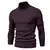 Suéter de gola alta grosso masculino, pulôver casual, monocromático, quente, - comprar online