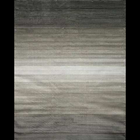 Alfombra Isphahan Rayas Cream Silver Pelo Cortado