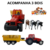 Trator de Brinquedo Fazendinha com Carretinha Animais Rural