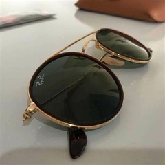 ROUND DOUBLE BRIDGE GOLD GREEN RB 3647 001 - comprar online