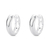Brinco de Argola click de Prata 925 1,5x5mm