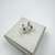 Brinco de Argola click de Prata 925 Trabalhada 1,4x4mm