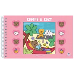 Livro Colorir Comfy and Cozy - ROSA na internet