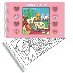 Livro Colorir Comfy and Cozy - ROSA - comprar online