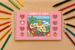 Livro Colorir Comfy and Cozy - ROSA