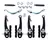 Freio v-brake nylon compl. orbital preto 112mm-Power - comprar online