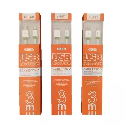 Cabo Micro USB Kaidi 3 Metros