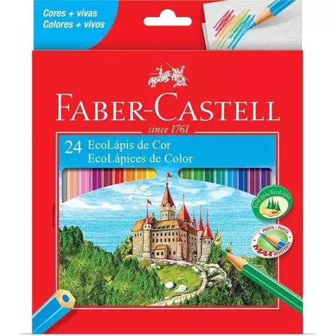 Lápis de cor 24 cores Faber-Castell