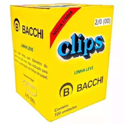 Clips Galvanizado 2/0 720un. Bacchi