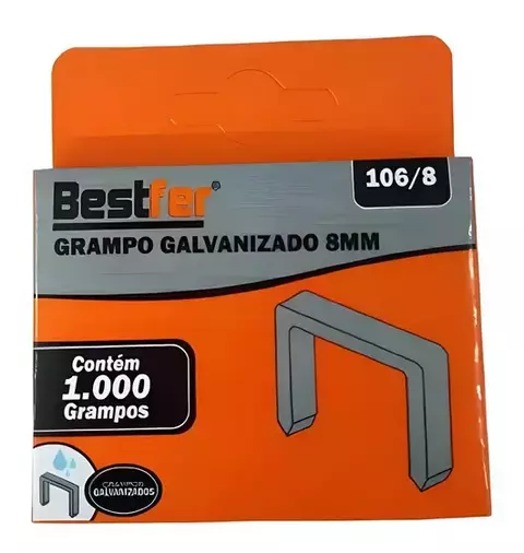 Grampos Bestfer Galvanizados 106/8
