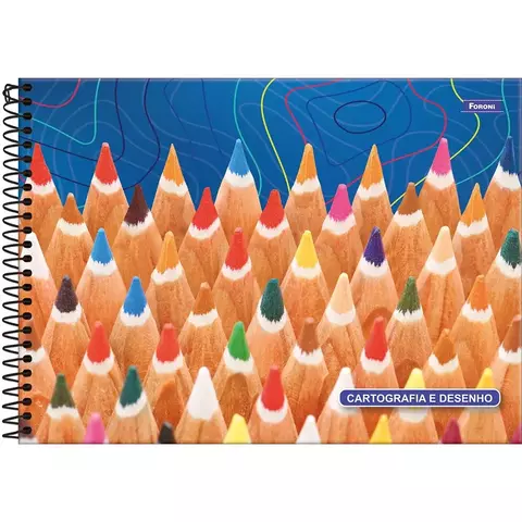 Caderno Cartografia e Desenho Foroni 96 Folhas