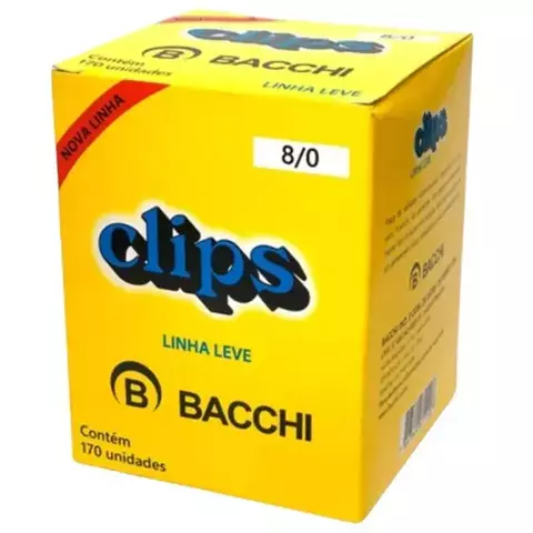 Clips Galvanizado 8/0 170 un. Bacchi