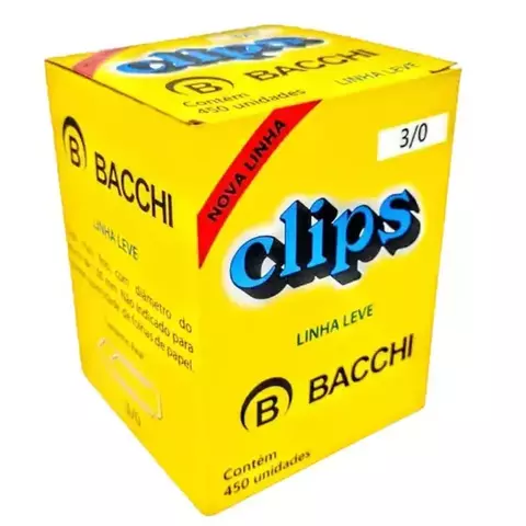 Clips Galvanizado 3/0 450un. Bacchi