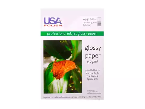 Papel Fotográfico Glossy Paper A4 150g