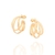 Brinco Rommanel Meia Argola com 3 Aros 526687