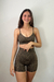 Calza corta seamless Elevate (coffee melange)