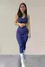 Calza larga seamless BALANCE (azul violeta) - comprar online
