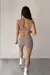 Calza corta seamless BALANCE (lila tostado) - tienda online