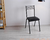 SILLA RINA APILABLE TAPIZ NEGRO CAÑO 7/8" NEGRO - comprar online