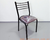 SILLA RINA SUPERPERLINA TAPIZ BORDO CAÑO NEGRO - comprar online