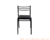 SILLA RINA APILABLE TAPIZ NEGRO CAÑO 7/8" NEGRO - Villanova Hogar