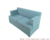 SOFA 2 CUERPOS TELA CHENILLE GRIS OSCURO en internet