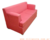 SOFA 2 CUERPOS TELA CHENILLE ROJO - tienda online