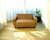SOFA CAMA 2 CUERPOS VELI TELA CHENILLE OCRE en internet