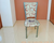 SILLA RINA VALENCIA TAPIZ BEIGE/ROJO CAÑO GRIS - comprar online