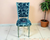 SILLA RINA VALENCIA TAPIZ NEGRO/CRUDO CAÑO GRIS - comprar online
