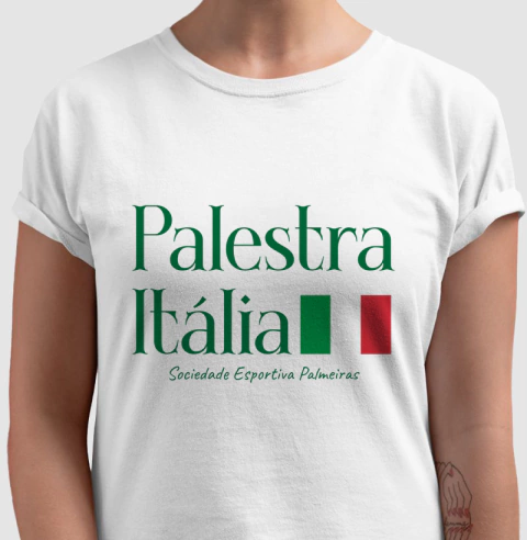 Camiseta Algodão Palestra Itália