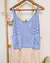 Musculosa Hilo Celeste Importada