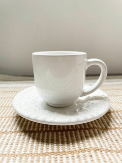 CONJUNTO C/ 4 XÍCARAS DE CAFÉ C/ PIRES ESPARTA Cerâmica 72 ml