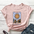 Camiseta Retrô Carta de Tarot "Sun"