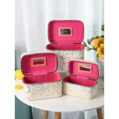 Set X3 Cofres Porta Cosmeticos Brillante - comprar online